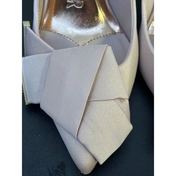 Ted Baker Satin Bow Pointed Toe Heels Pink 9 - Picture 11 of 12